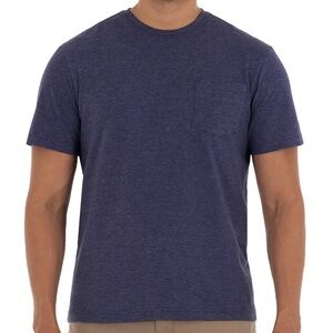 Lee Men's Blue Heather Premium Pima Cotton Tee Shirt Size Medium |A139